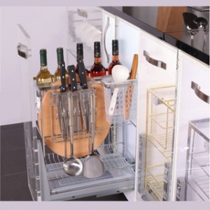 Giá Dao Thớt Chai Lọ Đa Năng Nan Dẹt Inox EURONOX EU2.20.304