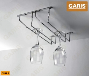 Giá treo ly đôi, inox nan tròn – GI04.6